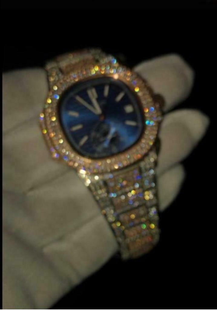armani iced out watch